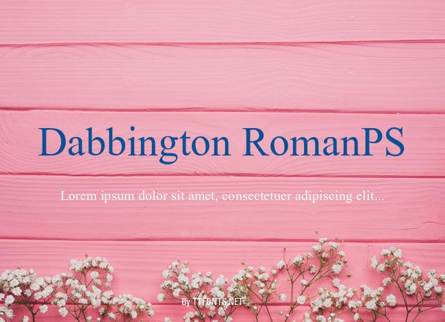 Dabbington RomanPS example
